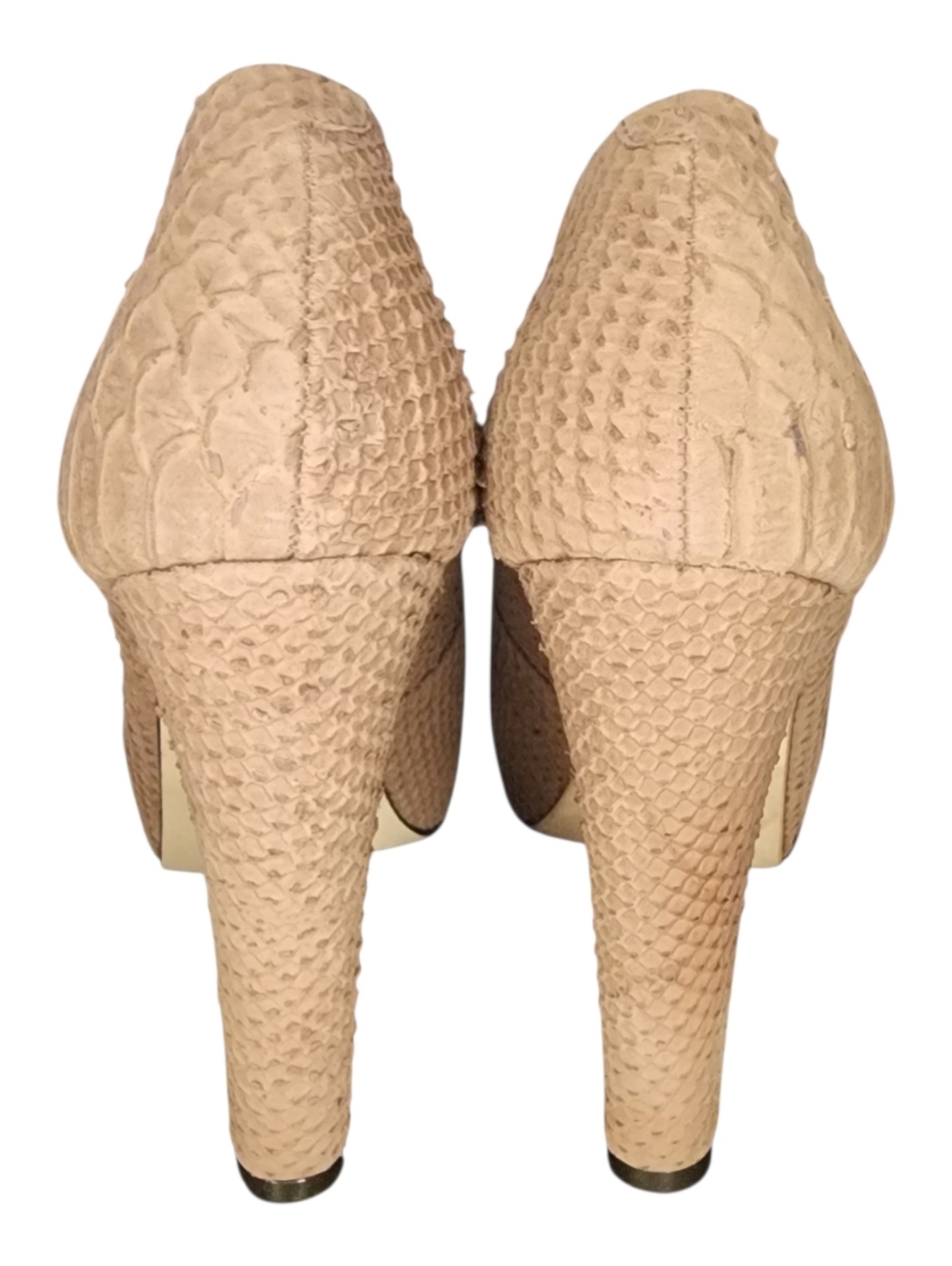 Pour La Victoire Embossed Platform Pumps, Womens 8.5 - Picture 5 of 11